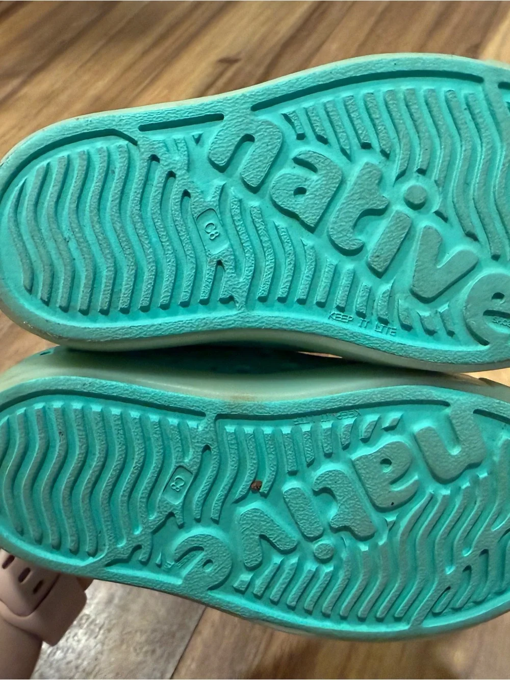 Native Kids Turquoise Slip-On Water Shoes